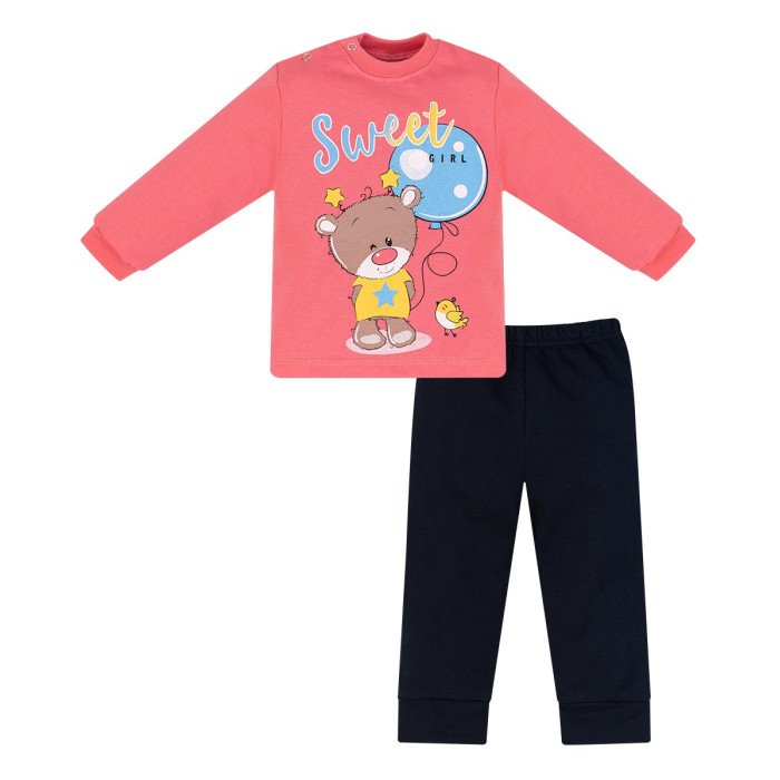 Комплекты детской одежды Утёнок Комплект ясельный (штанишки, кофта) Мишка с шариком