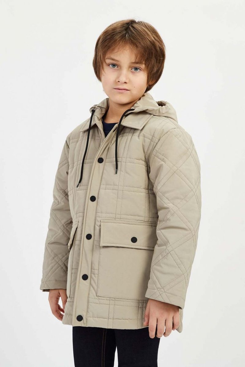 BAON Куртка для мальчика, 152-158, бежевый