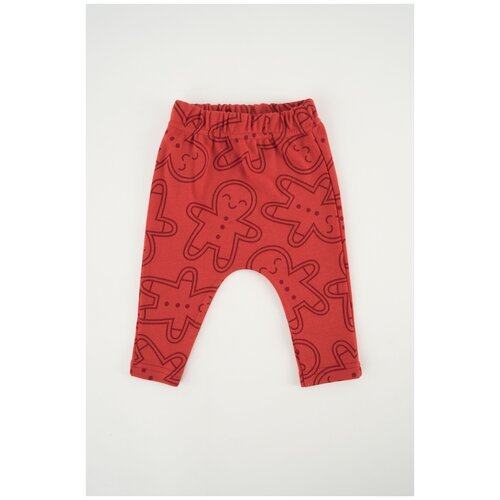Детские брюки с оригинальным принтом ABr-601dn Красный 68