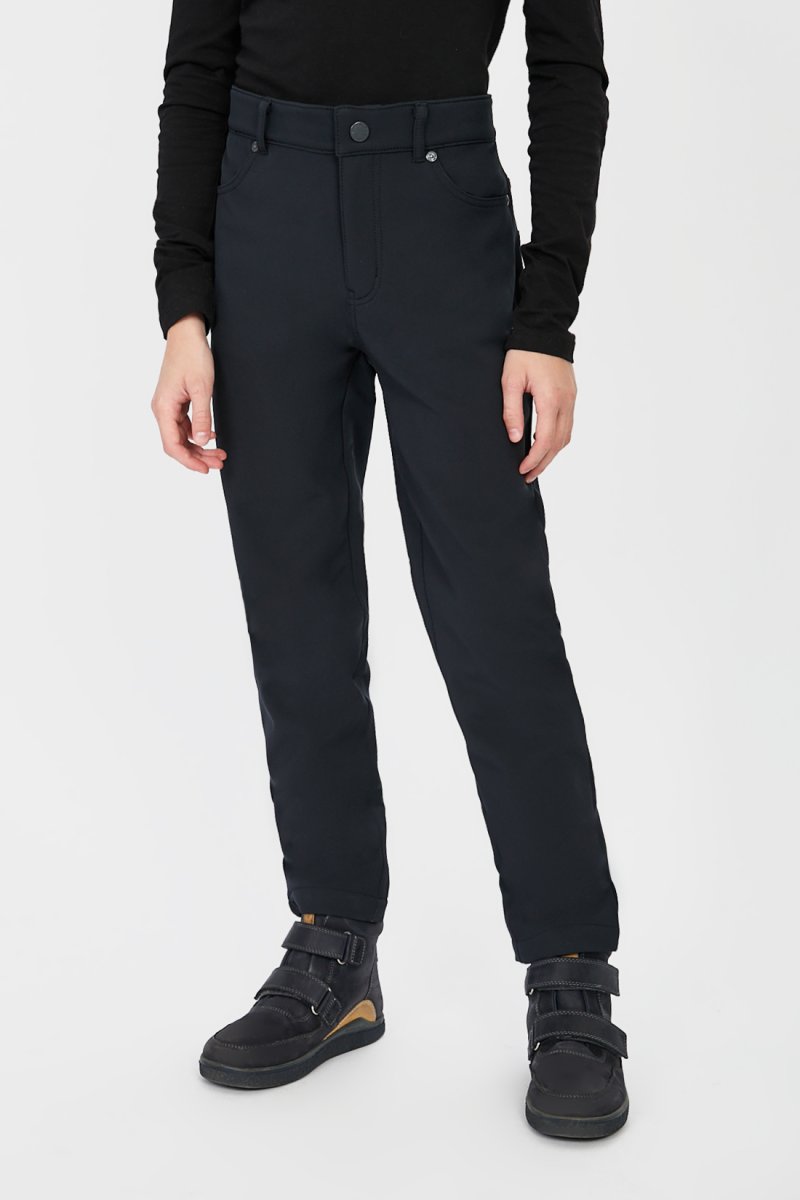 Baon Утеплённые брюки для мальчика, 146, черный