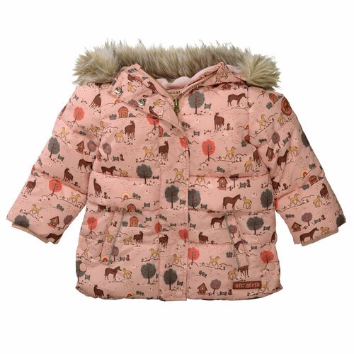 Куртка Staccato для девочек, демисезон/зима, средней длины, размер 92/98, розовый